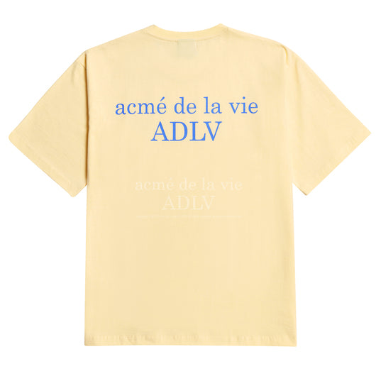 ベーシック半袖Tシャツ2/ADLV BASIC SHORT SLEEVE T-SHIRT 2 LIGHT YELLOW