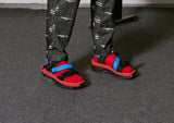 "Flicker Four" QDAP X KITO  Red/Black/Blue Sandals (4631380426870)