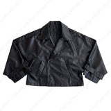 GMレザーバルーンショートジャケット/GM leather balloon short jacket (1 colors)