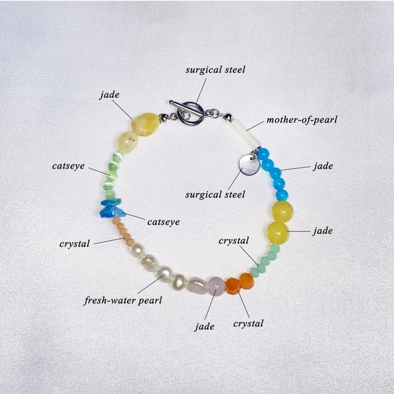 カラージェムストーンブレスレット / color gemstone bracelet