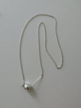 リズムロングチェーンネックレス / Rhythm long chain necklace - silver