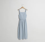 スクエアポケットスリーブレスドレス/(OP-5989) Square Pocket Sleeveless Dress