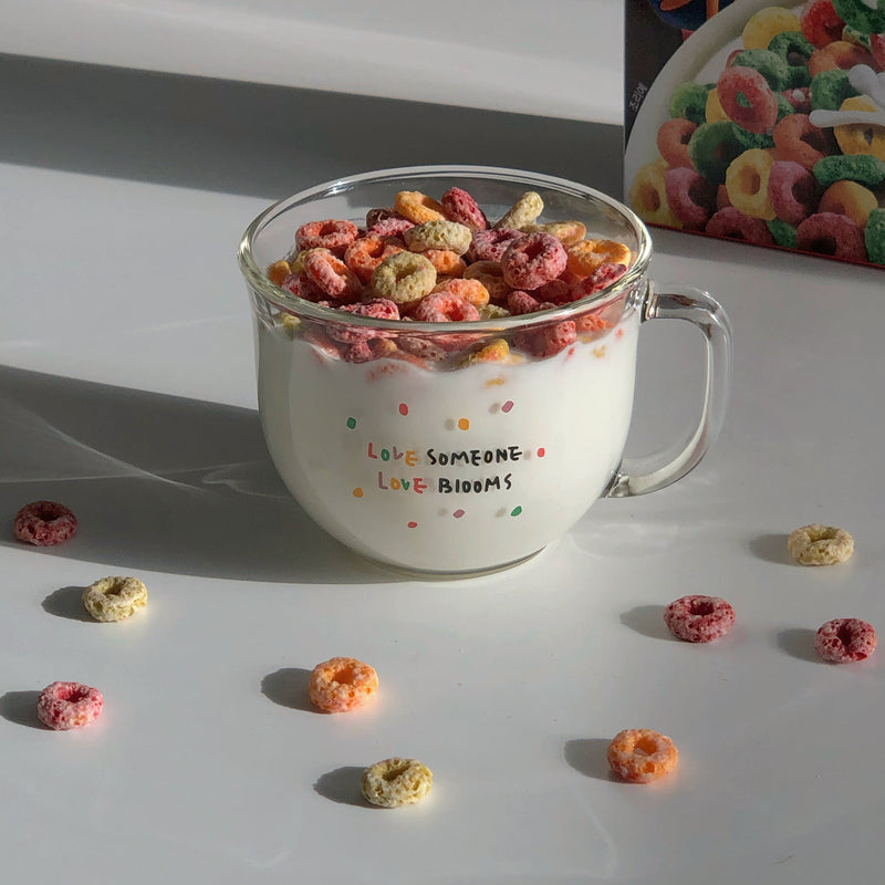 ラブサムワンクリアカップ/Love someone cereal cup (yogurt bowl)