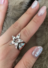 スターキュービックリング / Star Cubic Ring (925 silver)