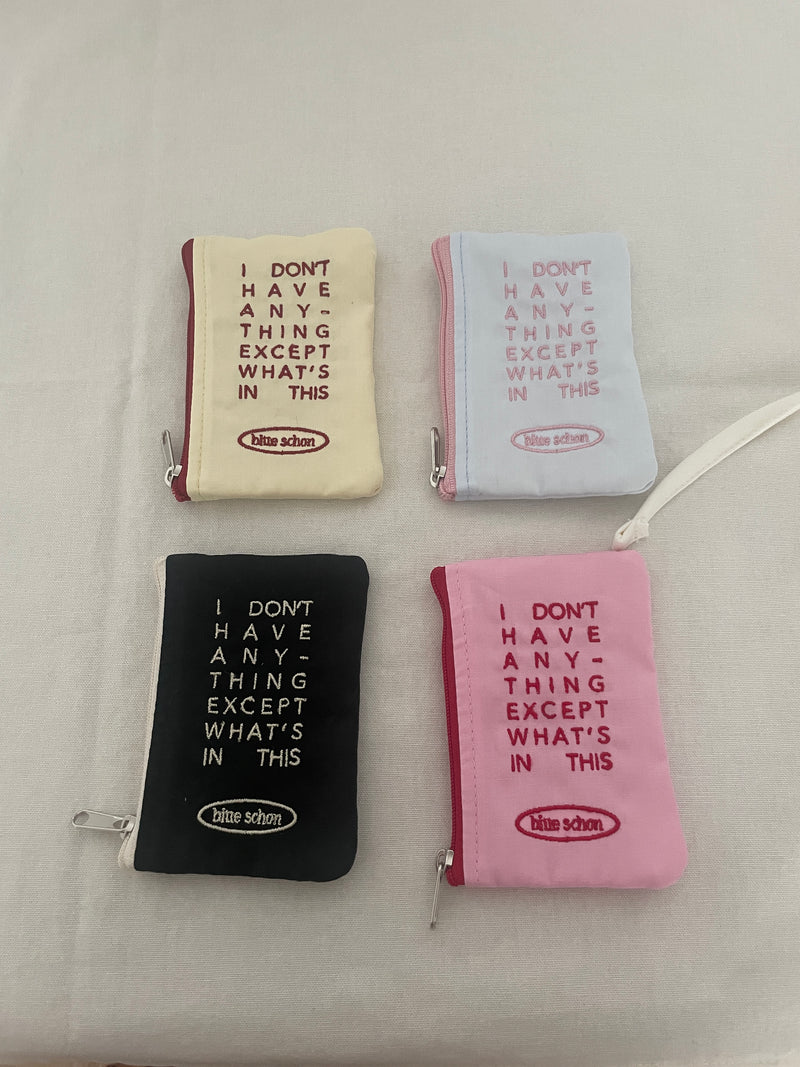 レタリングミニポーチ / lettering mini pouch