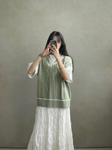 ハンドピーポーニットベスト / Hand People Knit Vest (4color)