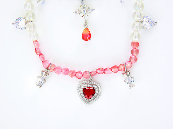 チェリーハートネックレス / Cherry Heart Necklace