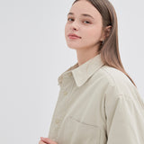 Light Padding Shirts Jacket PD5 Beige Gray (6622446944374)
