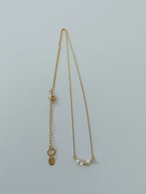 ウェイビーパールラウンドネックレス / wavy pearl line necklace