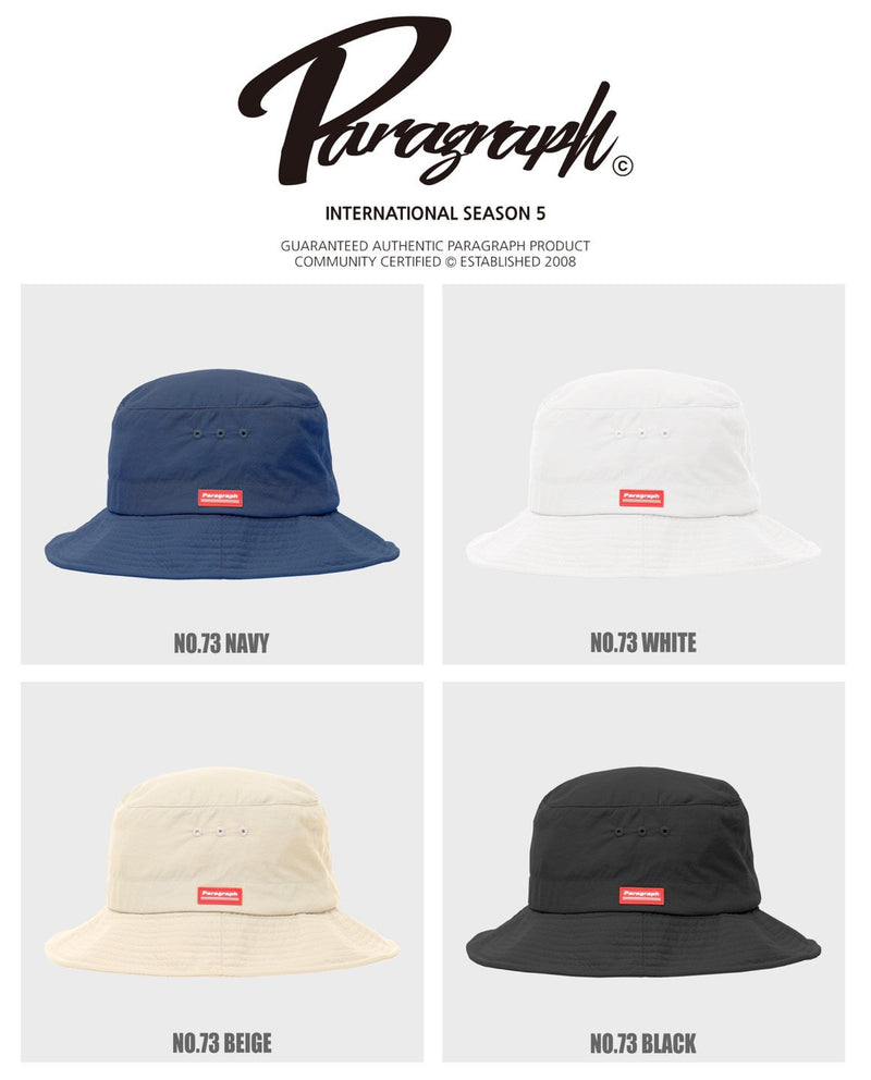 paragraph Heritage Red Label Bucket Hat 4color (6573884997750)