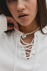 バンピーラブパールネックレス / bumpy love pearl necklace