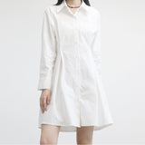 ミッドランボタンシャツドレス / mid-run button shirt dress