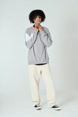 スリーブコントラストスウェットシャツT60/Sleeve Contrast Sweatshirt T60 Melange Gray