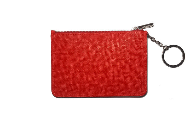 Leather card wallet - Red (4622104625270)