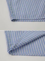 ストライプコットンシャツ (2color)