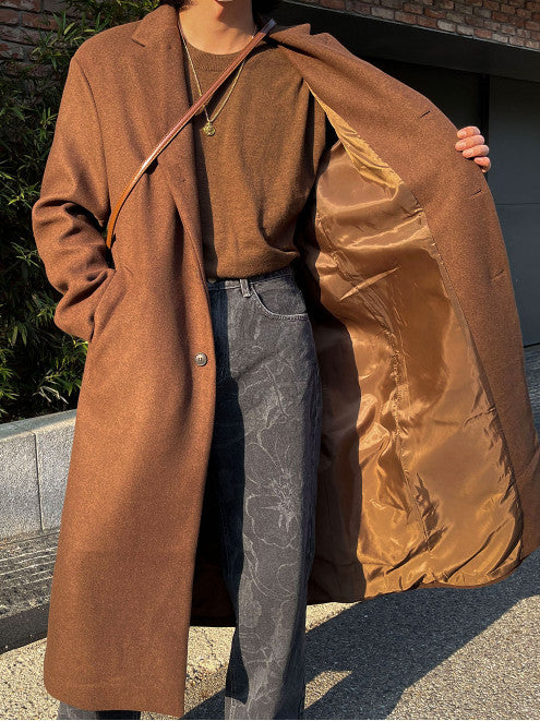 Id Single Long Coat (3color) (6624116342902)