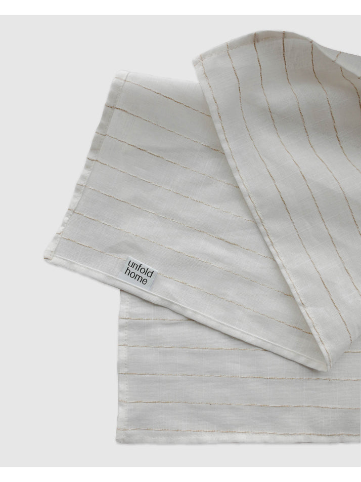 [unfold home] Stitch Kitchen Cloth (Linen White)