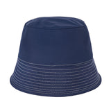 ホワイトステッチドロップバケットハット / White Stitch Poly Drop Bucket Hat Navy