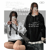 Zitfont Oversized Fit Hoodie