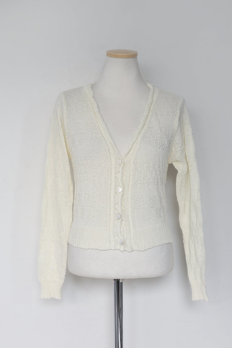 MIGNON HEART KNIT CARDIGAN(IVORY, BEIGE, PINK, SKYBLUE, GREEN, PURPLE 6COLORS!) (6567222116470)