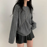 Extended Sleeve Cable Knit Top