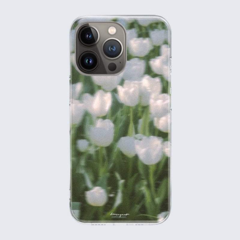 ホワイトシューリップ iphone ケース / white tulip iphone case