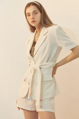 [BREEZE] Half Sleeve Linen Jacket_WHITE (CTD1) (6553320915062)