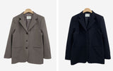 メイビー 春 カラー ボタン ルーズフィット スリット ジャケット(3color) / Maybee Spring Collar Button Loose Fit Slit Jacket (3 colors)
