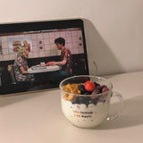 ラブサムワンクリアカップ/Love someone cereal cup (yogurt bowl)