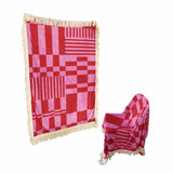 Checker ripe blanket (Red&Pink)