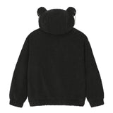 0 5 Punk Bear Fleece Jacket - BLACK (6626827403382)