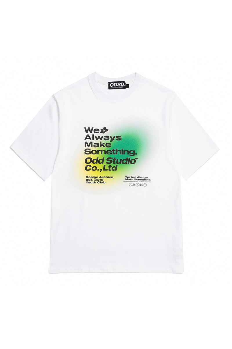 オードグラデーションプリントTシャツ/ODD Gradient Print T-shirt - 2COLOR
