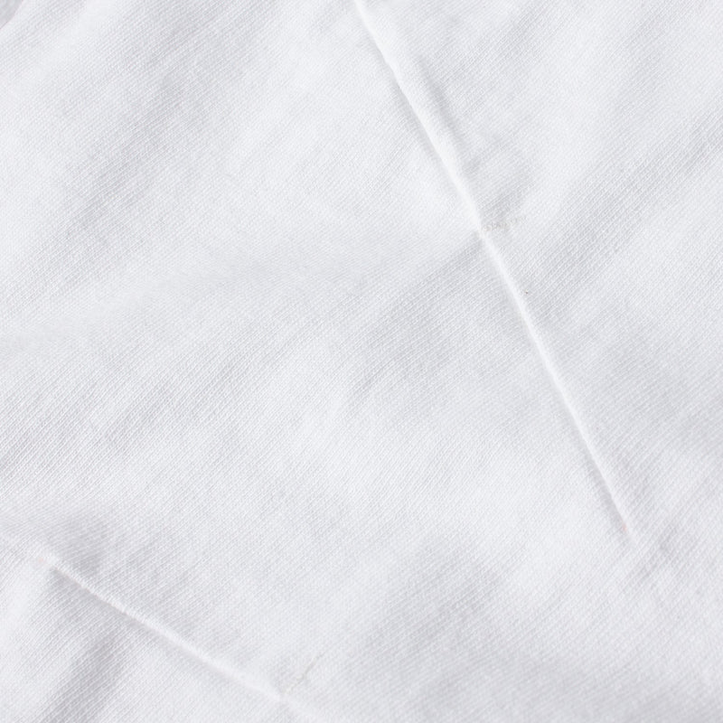 リンクルエフェクトロゴプリントロングスリーブTシャツ / (UNISEX) Wrinkle Effect Logo Print Long Sleeve T-shirt(White)