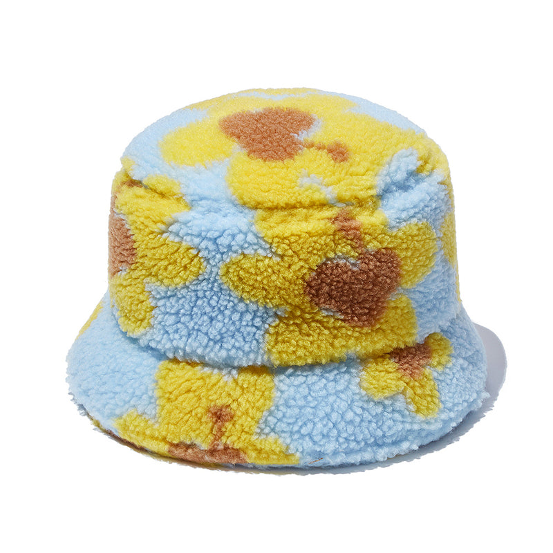 フラワーベアフラフィーバケットハット / Flower Bear Fluffy Bucket Hat_Sky Blue
