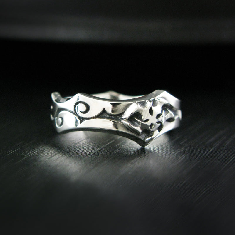 ルナBリングレットシルバーリング / LunarB Ringlet silver ring (4595748143222)