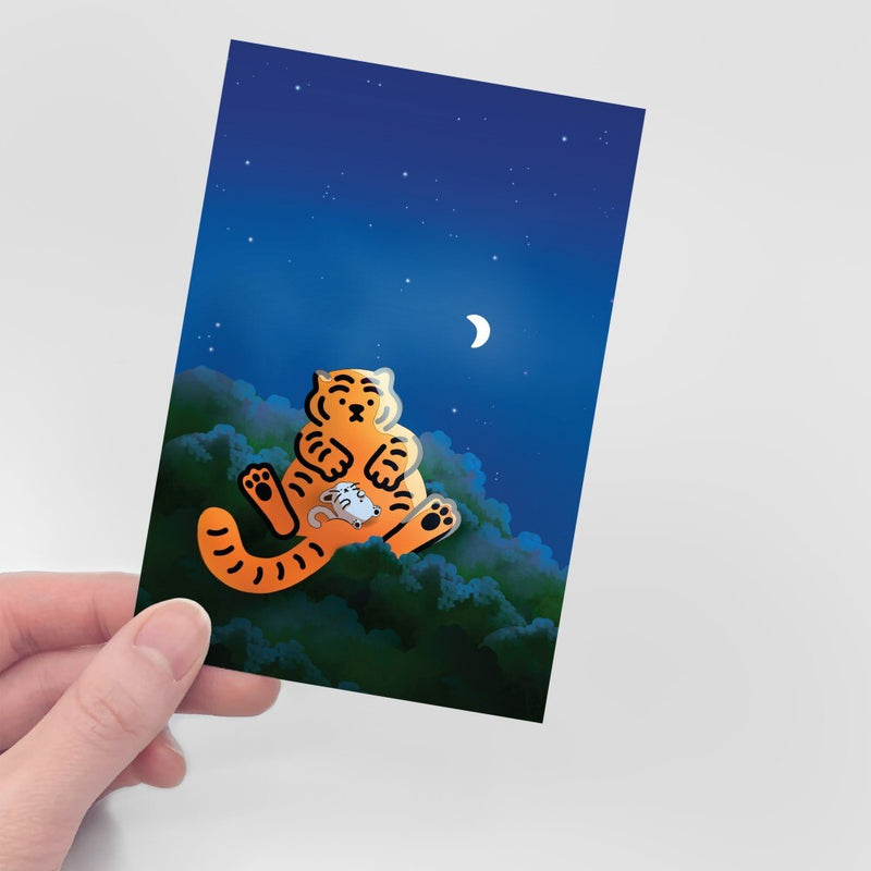 MOONLIGHT TIGER POST CARD (6538755407990)