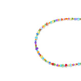 RAINBOW BLING BEADS NECKLACE (6658086273142)