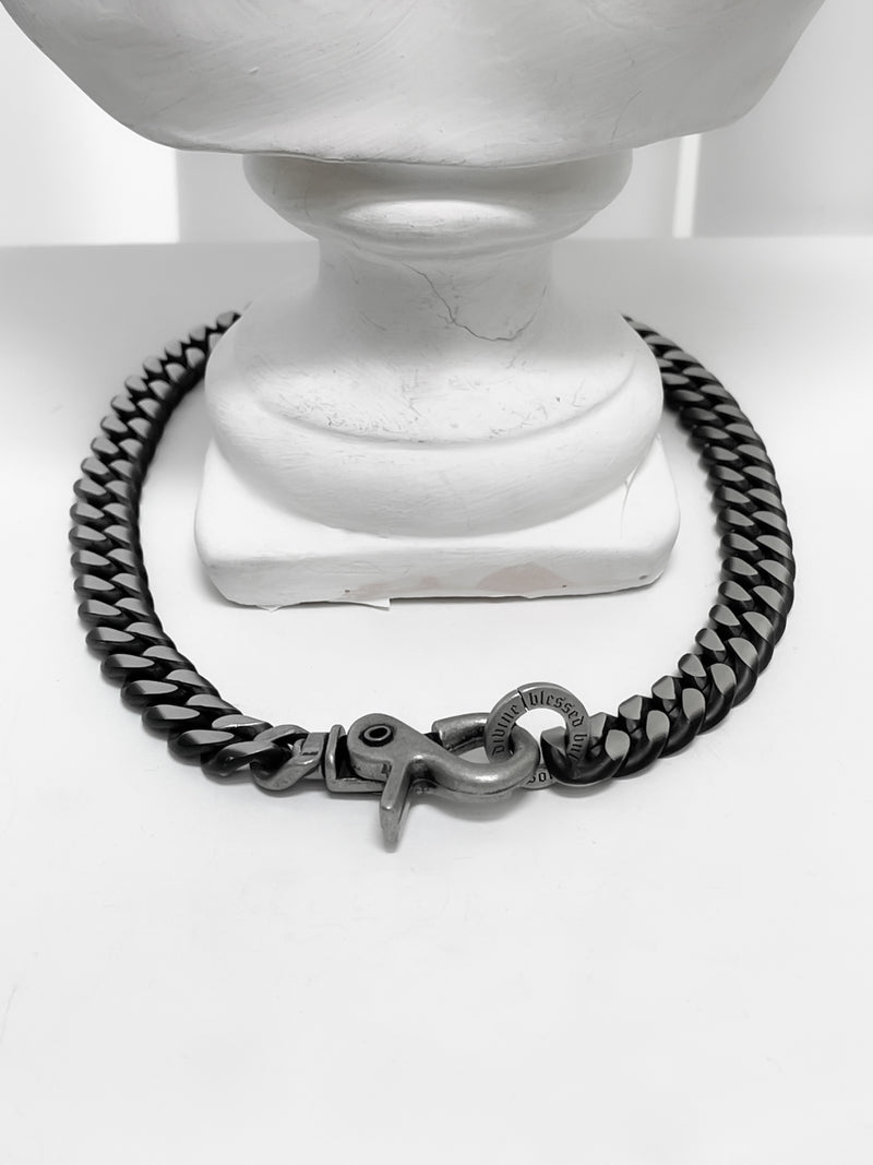 [BLESSEDBULLET]black line  chain necklace_blacksilver_13mm/11mm/8mm/6mm (6567968440438)