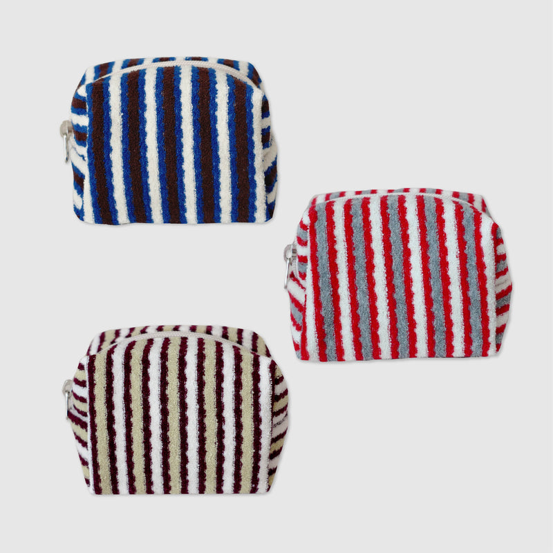 ストライプテリーポーチ/[unfold] Stripe Terry Pouch  - Small (3colors)