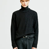 division mohair & soild knit black (6615479156854)