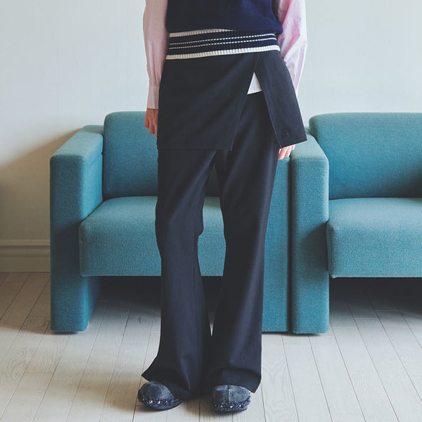 アネモイ 2-Way レイヤードスカートパンツ