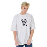 モノグラムブラックビッグロゴTシャツ/Monogram Black Big Logo T-Shirts White