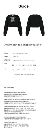 Afternoon tea crop sweatshirt