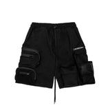 TZ Cargo Shorts Pants V2 - Black (6664259895414)
