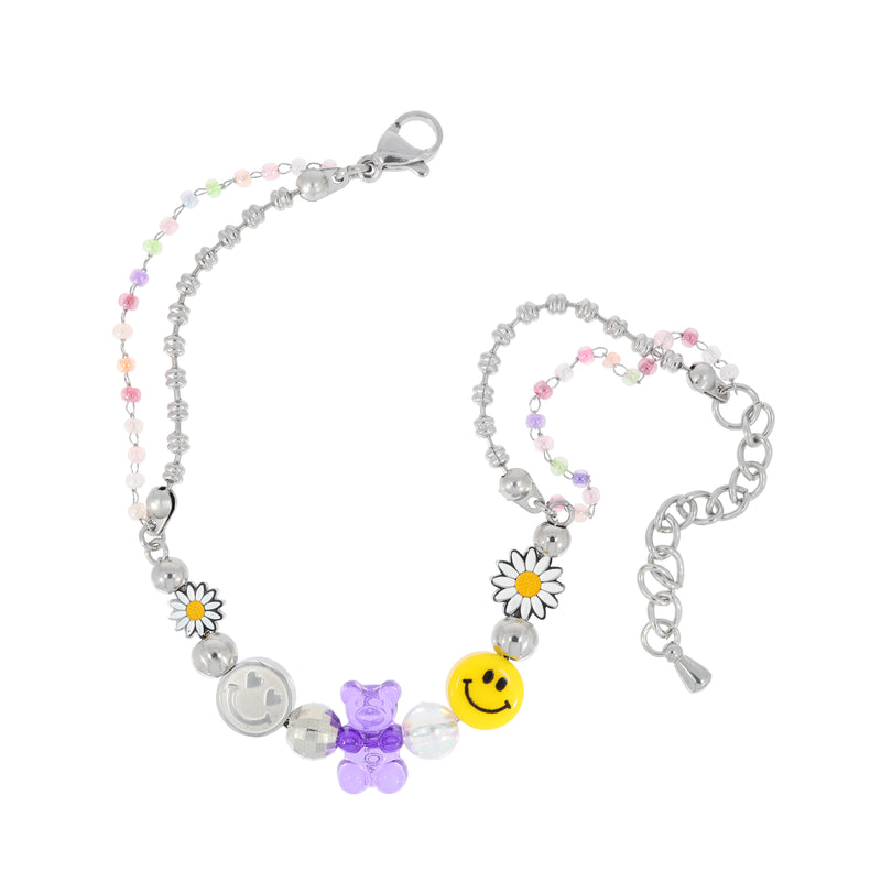 カラフルデイジーベア スマイルブレスレット/Colorful Daisy Bear smile Bracelet