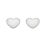 nacre heart earring