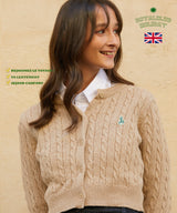 クロップニットカーディガン/RCH crop knit cardigan beige