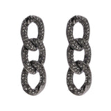 [BLACKLABELl]PONDEL cubic chain earring (6582451699830)