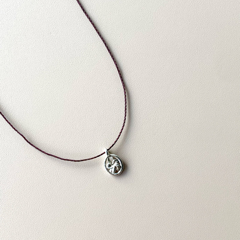 ラウンデッドシルバーペンダントネックレス / [CCNMADE] Rounded Silver Pendant Necklace (3color)