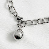 Peeling circle chain bracelet (6564069736566)